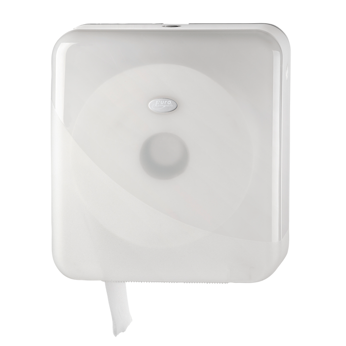Single Jumbo Toilet Roll Dispenser White Pearl (33047)