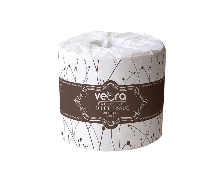 Veora 22811F Exclusive Luxury Toilet Tissue 210 Sheets 3Ply 48 rolls