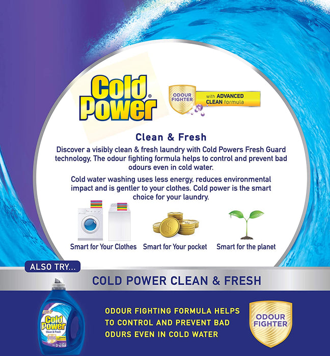 Cold Power Odour Fighter Clean & Fresh Laundry Powder 1.8kg