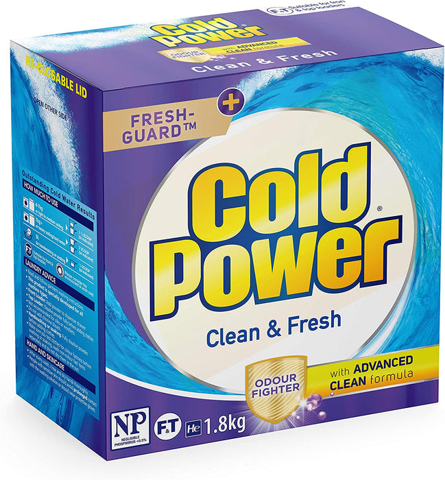 Cold Power Odour Fighter Clean & Fresh Laundry Powder 1.8kg
