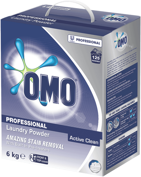 OMO Powder 6kg Box - Professional Laundry Powder Top Front Loader (67740481)
