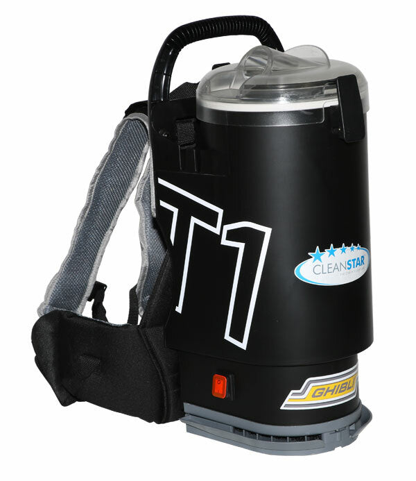 Ghibli T1V3 With Clear Lid 1450w Commercial Backpack H14 HEPA Filtration Lightweight