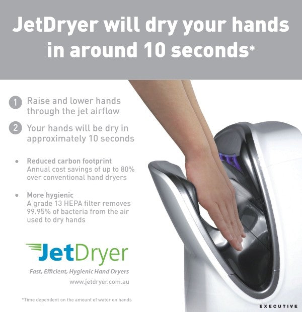 JetDryer Instruction Sign For Executive