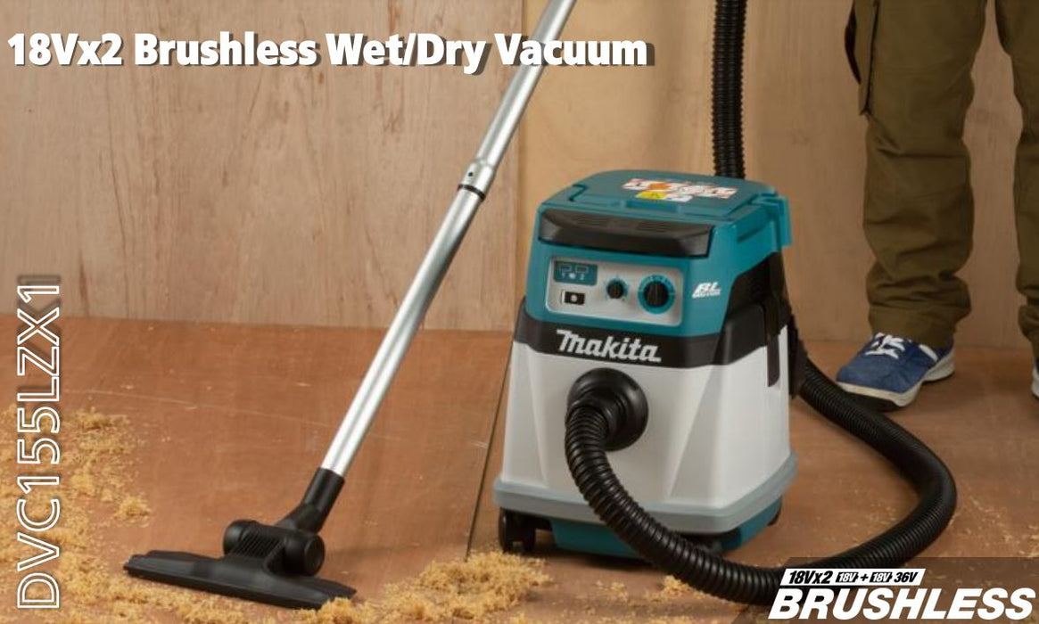 MAKITA DVC155LZX1 18Vx2 Brushless Wet/Dry Vacuum