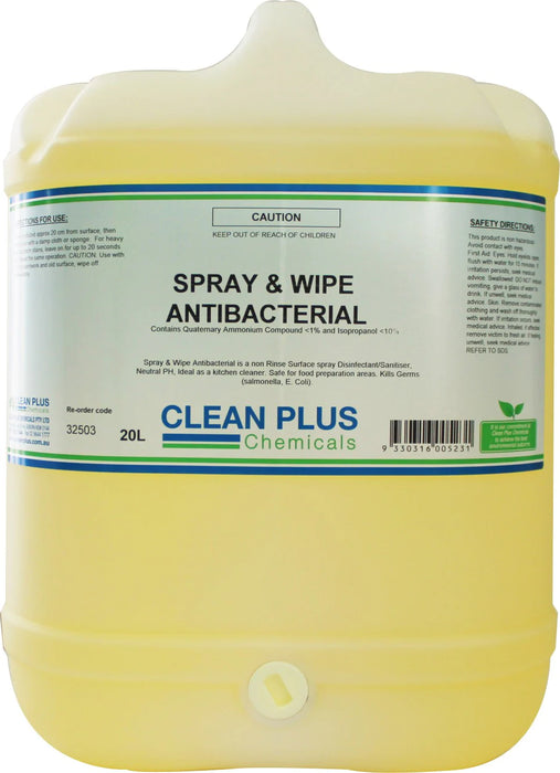 Clean Plus Spray and Wipe Antibacterial 325
