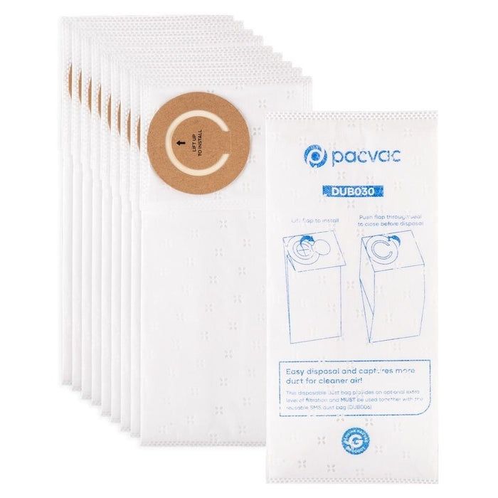 PacVac Thrift Disposable Dust Bags 5L (10pk)- DUB030
