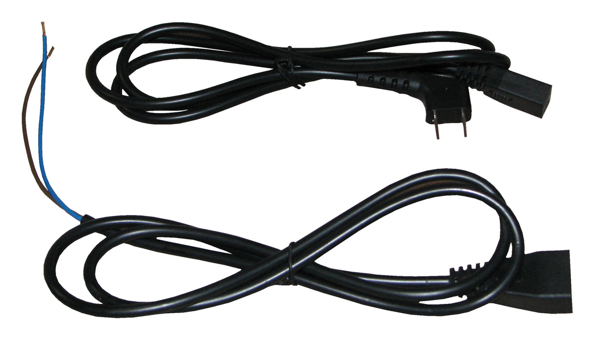 Straight Male 2 Pin Stripped Vacuum Powerhead Cord - 1.35m (PHL1.35)