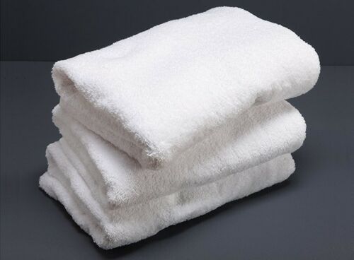Super Soft Cotton Bath Towels - True White 70 x 140 600 GSM - Pack 10