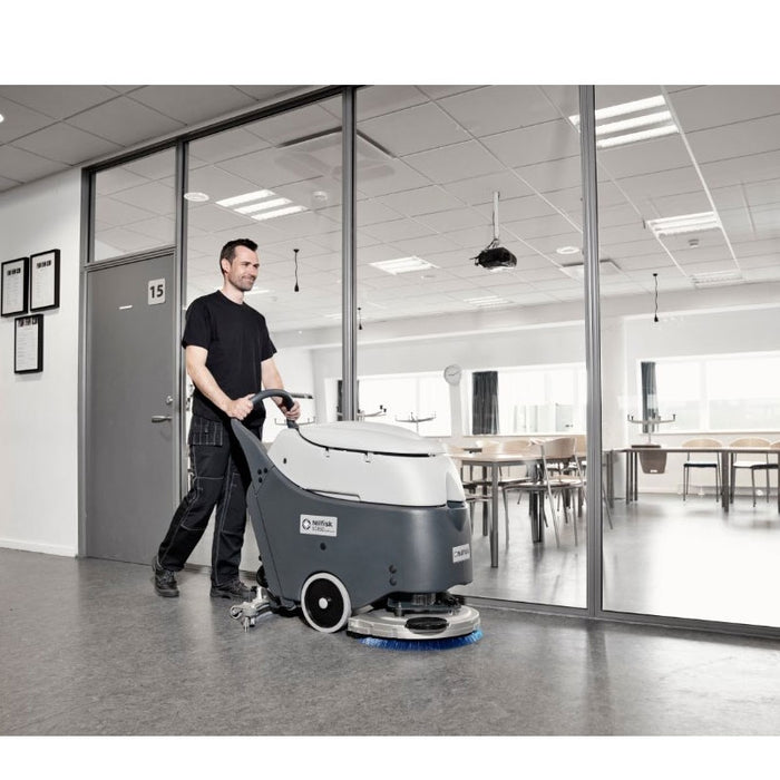 Nilfisk SC450 53 B Battery Operated Automatic Floor Scrubber Drier Complete With Batteries