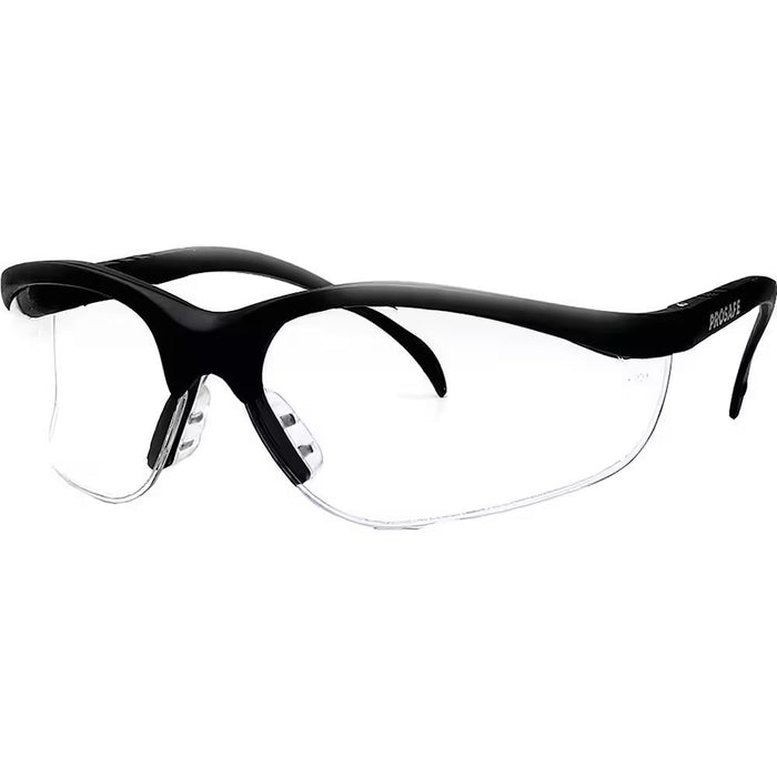PROSAFE Klondike Safety Glasses - Matt Black Frame - Anti-fog/Anti-scratch Coating Lens - Clear