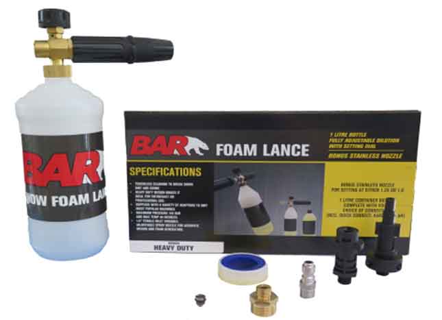 Foam Lance Kit - White with 1.25 Nozzle & 1L Bottle (125 85.400.048W)