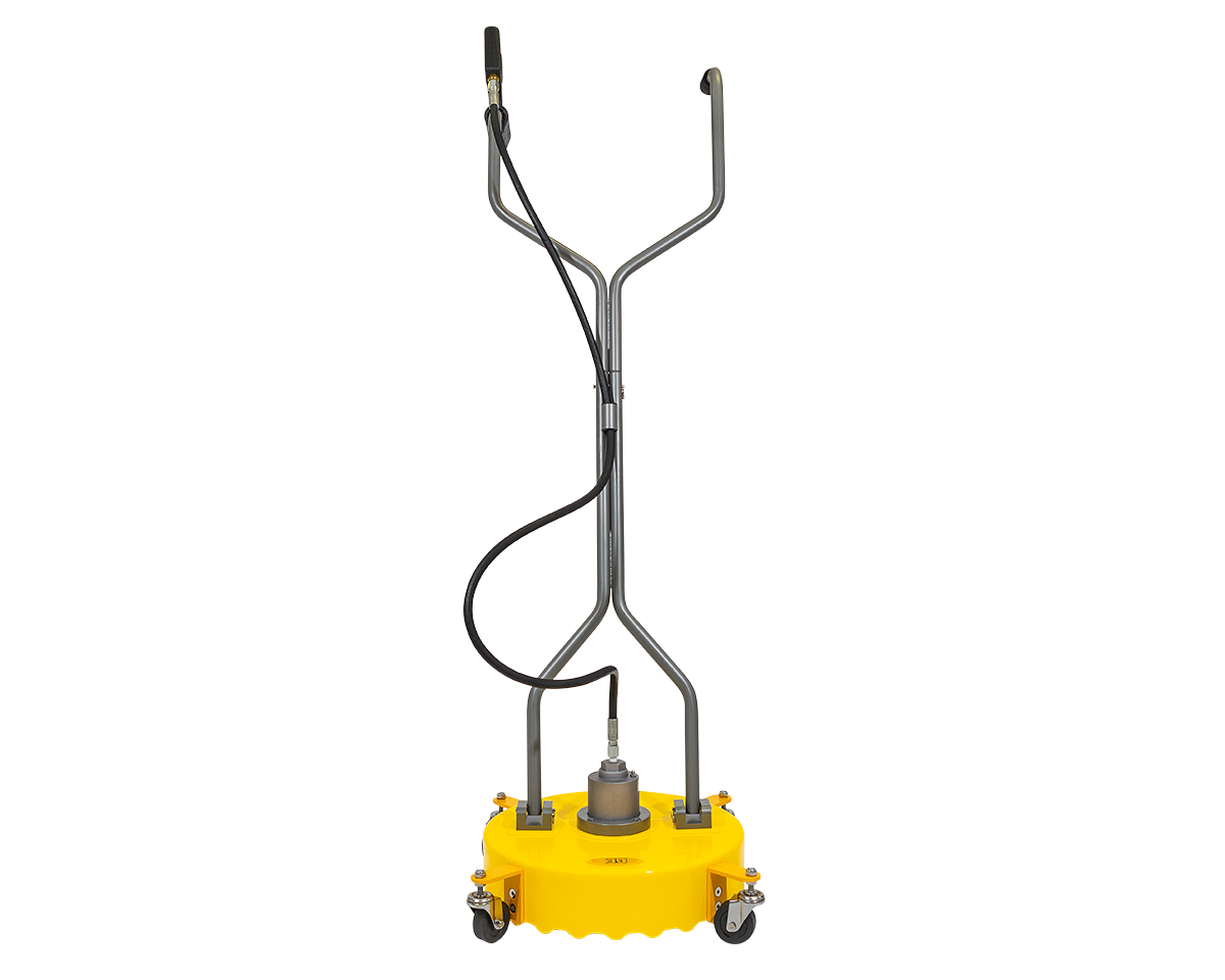 Whirl-A-Way Flat Surface Concrete Cleaner – 18inch Poly Professional with wheels - BE Power Equipment - 18 Inch