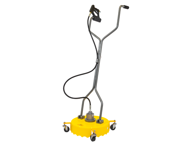 Whirl-A-Way Flat Surface Concrete Cleaner – 18inch Poly Professional with wheels - BE Power Equipment - 18 Inch