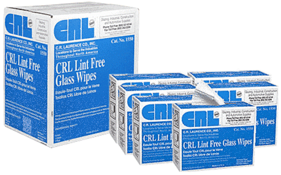 CRL Lint-Free Glass Wipes 150 pcs