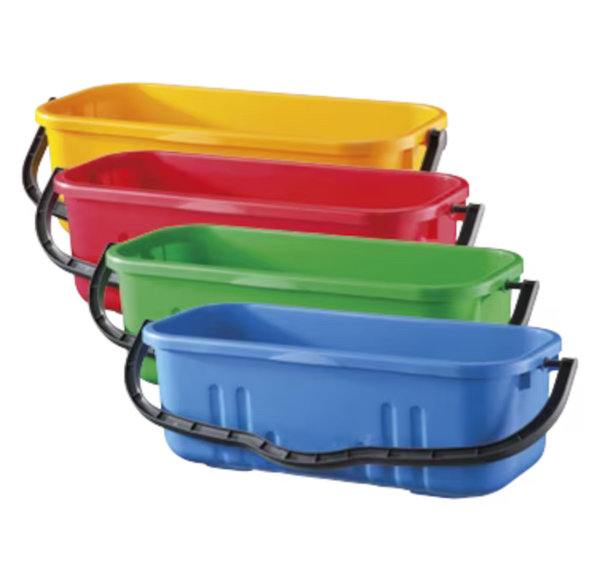 Oates Flat Mop Window Cleaning Plastic Buckets IW-058 - Brushware Trolleys and Mops