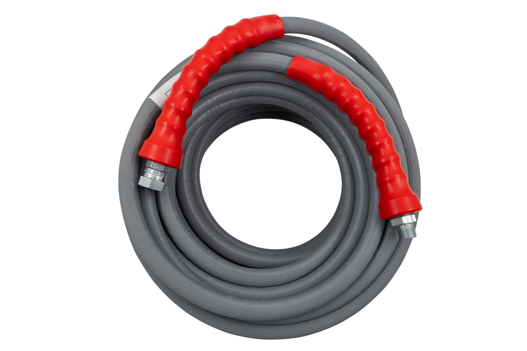 Low Marking R1 Grey Hydraulic High Pressure Hose 3/8inch 1 Wire 4000psi - Cleaner Parts & Accessories