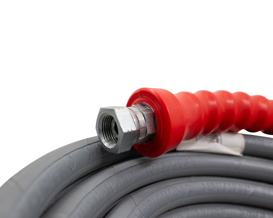 Low Marking R1 Grey Hydraulic High Pressure Hose 3/8inch 1 Wire 4000psi - Cleaner Parts & Accessories
