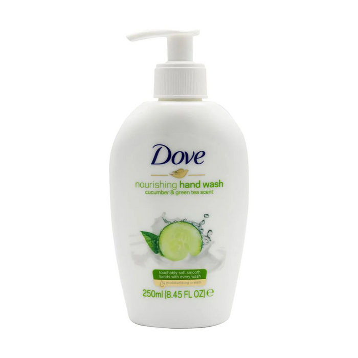 6x Dove 250ml Nourishing Hand Wash Cucumber & Green Tea Scent