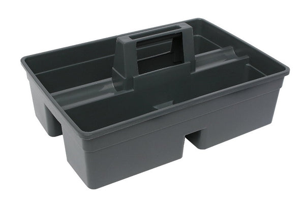 Edco 28750 Handy Caddy Grey - carry-all for small tools bottles & cloths - Brushware Trolleys Buckets and Mops