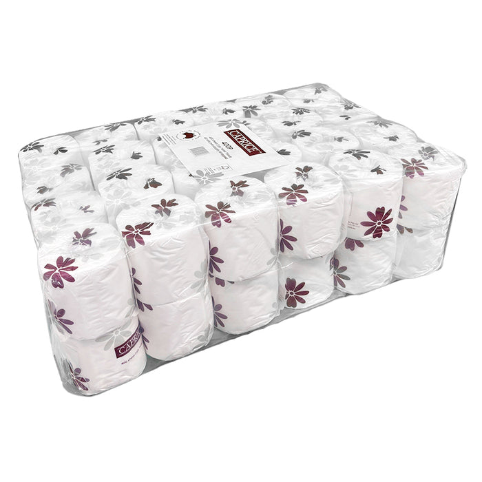 Toilet Paper Roll 2 ply 400 Sheets Individually Wrapped Polypack - 48 ROLLS - and Washroom - Products