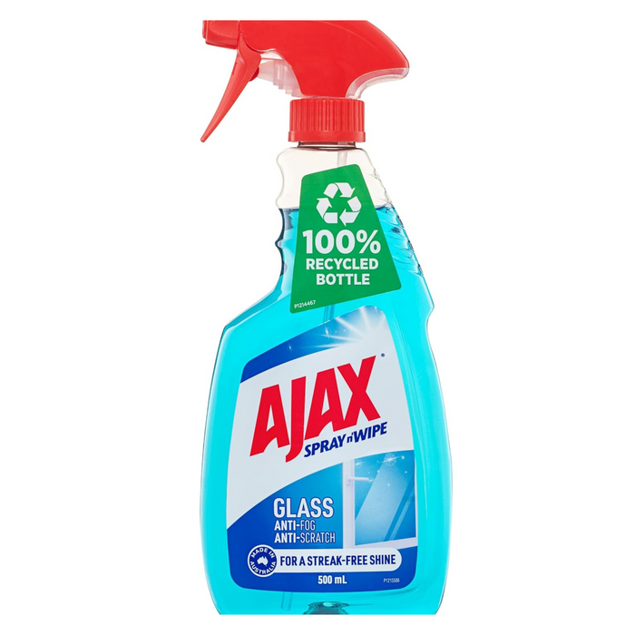 Ajax® 1224525 Spray & Wipe Triple Action Glass Cleaner 500ml
