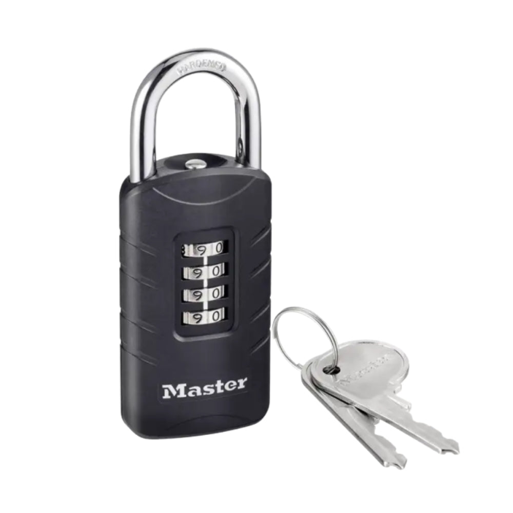 Master Lock 48mm Hybrid Padlock Combination & Key Zinc Body 656EURDBLK ...