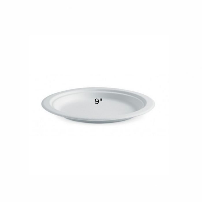 6" 9" 10" ROUND PLATE - SUGARCANE 50 PIECES