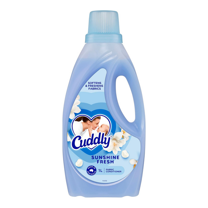 6x Cuddly Fabric Conditioner Sunshine Fresh Ready To Use Gentle Softness 2L