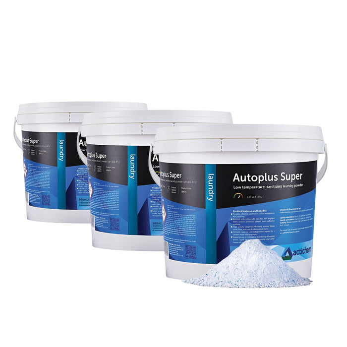 Actichem Autoplus Super Premium Disinfecting Washing Powder 3 x 4.5 kg