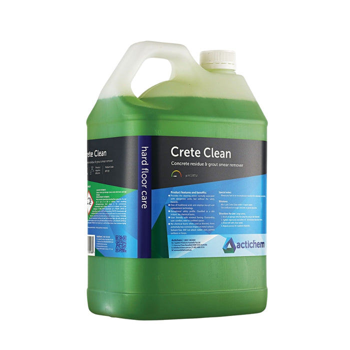 Actichem Crete Clean – Safe-Acid Concrete & Grout Residue Remover 5L