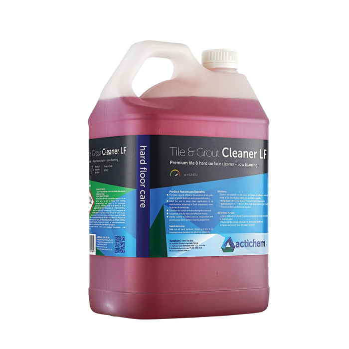 Actichem Tile & Grout Cleaner LF - Ultra Low-Foaming Tile and Hard Surface Cleaner 5L