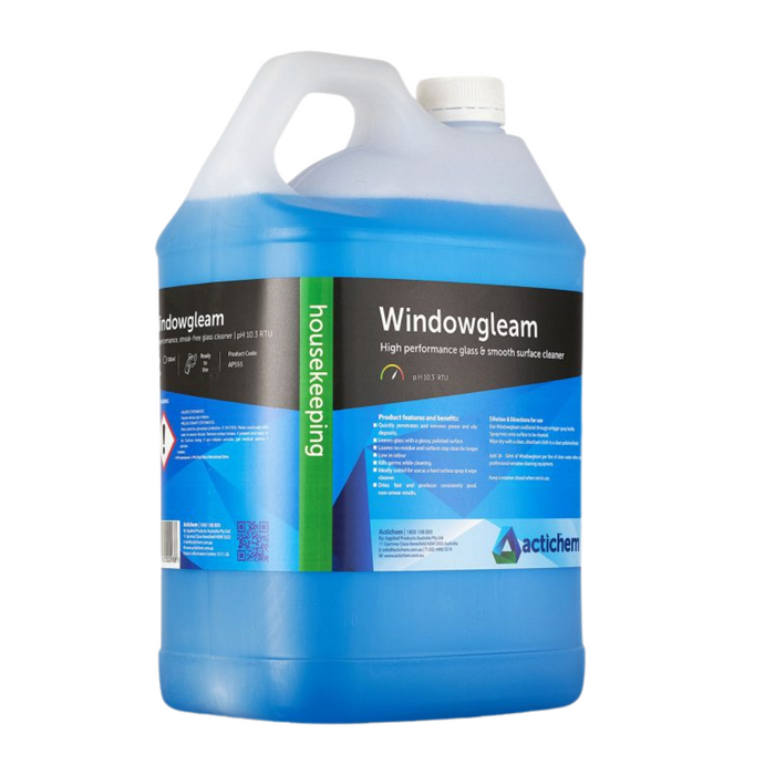 Actichem Windowgleam - High Performance Glass & Smooth Surface Cleaner 5L