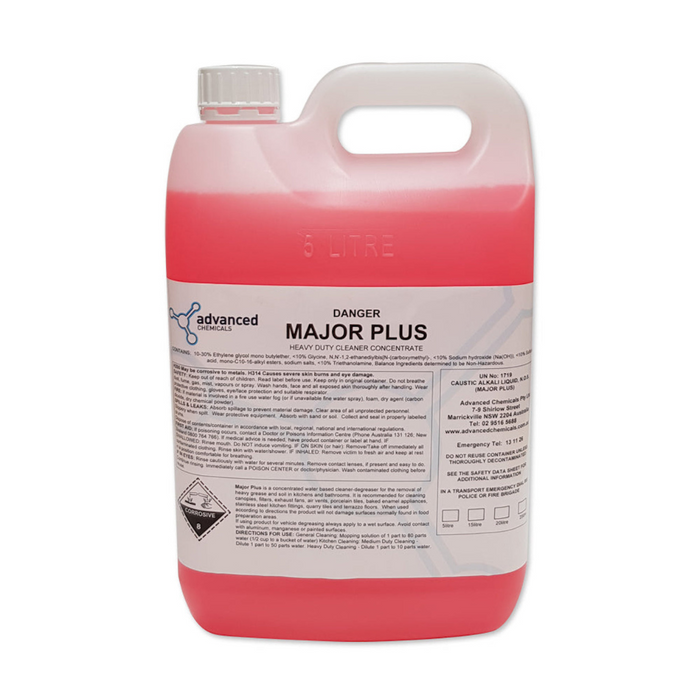 Advanced Chemicals Major Plus Heavy Duty Cleaner Concentrate 5L