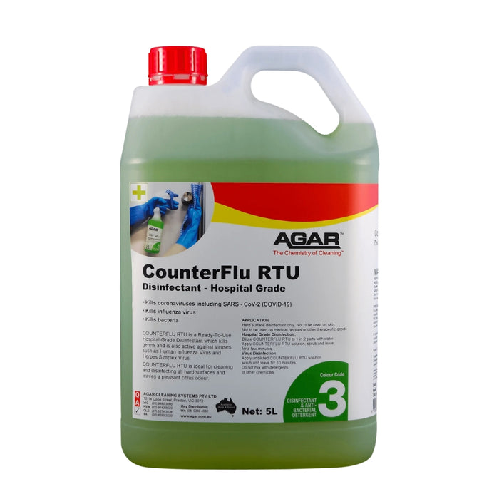 Agar CounterFlu RTU - Disinfectant - Hospital Grade 5L