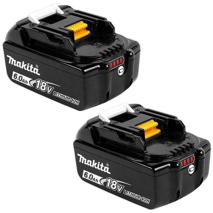 Makita 198490-0 Makita 18V 6.0Ah Li-ion Power Tool Battery - Twin Pack