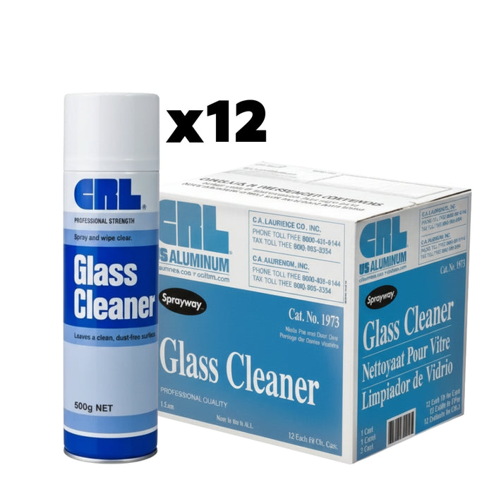 CRL Glass Cleaner 500g Aerosol For Clean and Dust Free Surface Carton of 12