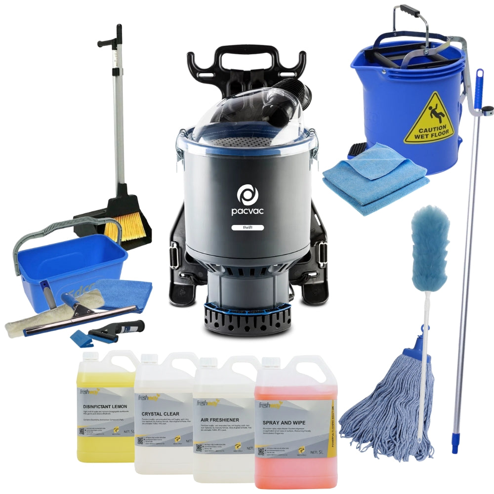 Commercial Cleaning Equipments, Essential Kit for Start — Freshway Supplies