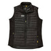 Lightweight black DeWALT vest for construction and trade use