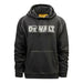 Durable cotton blend DeWALT hoodie with adjustable drawcord hood