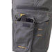 Grey multi-pocket DeWalt shorts with phone holder and tool compartments