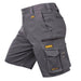 Durable grey DeWalt shorts for construction and active trade work