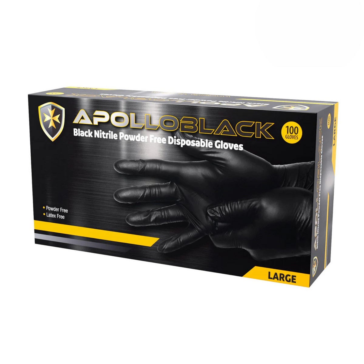 BlackNite - Nitrile Black Powder Free Disposable Gloves - PPE