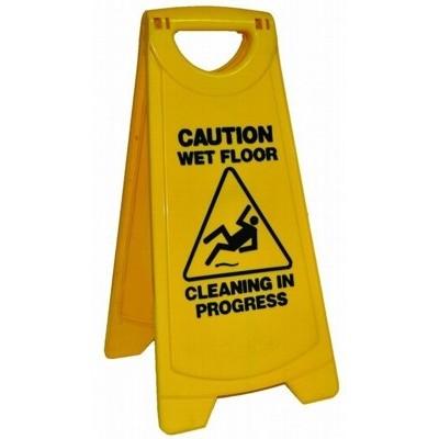 EDCO 19093 Caution Wet Floor/Cleaning In Progress A Frame Sign