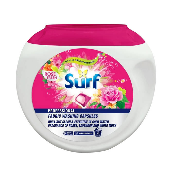 Surf Professional Laundry Rose Fresh 65 Capsules - pk - Supplies