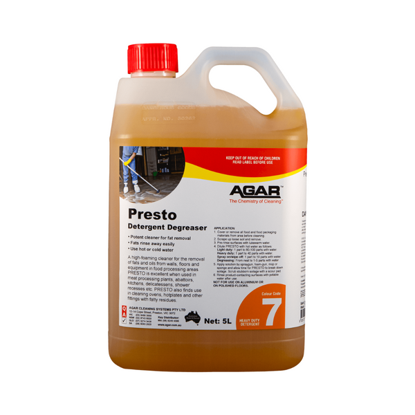 Agar Presto - Detergent Degreaser - 5L - Chemicals