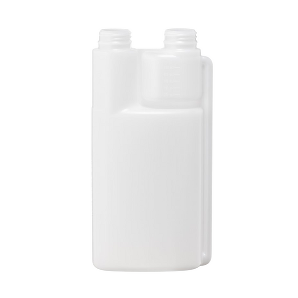 Agar Plain Twin-Chamber Bottle Without Caps 1L - 1Litre / Clear - Spray Bottles and Triggers