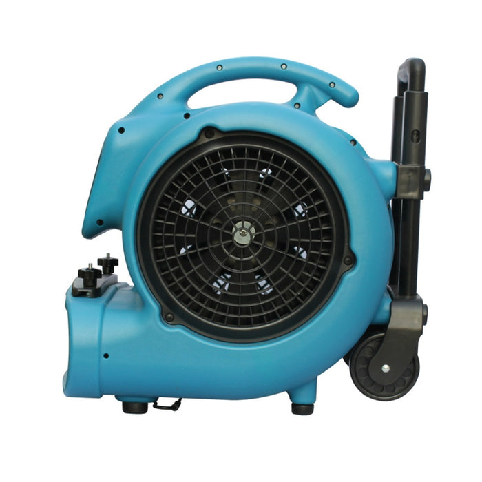 XPOWER X-800HC Heavy-Duty 1 HP 700W Air Mover with Wheels & Handle