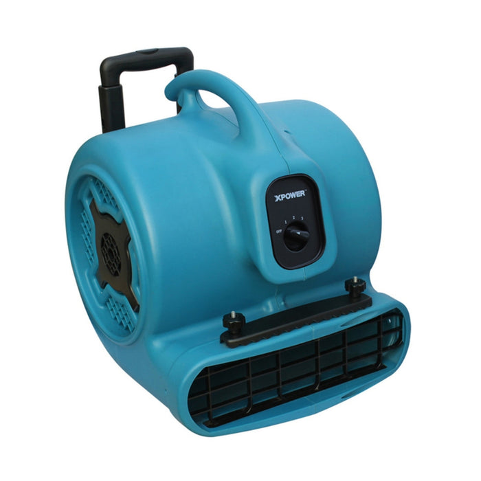 XPOWER X-800HC Heavy-Duty 1 HP 700W Air Mover with Wheels & Handle