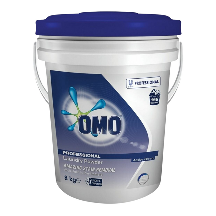 OMO Professional Active Clean Laundry Powder 8kg - Supplies