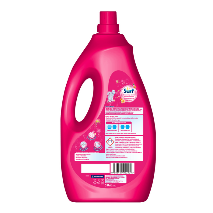Surf Rose Fresh Professional Laundry Liquid 4.9L - 5kg - Supplies